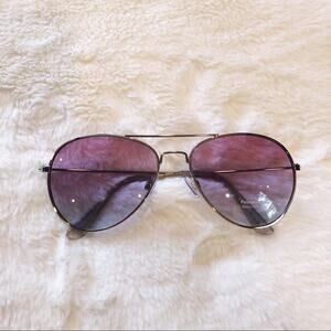 Rosalia Purple Blue Full Rim Aviator Sunglasses